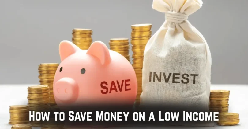how to save money on a low income